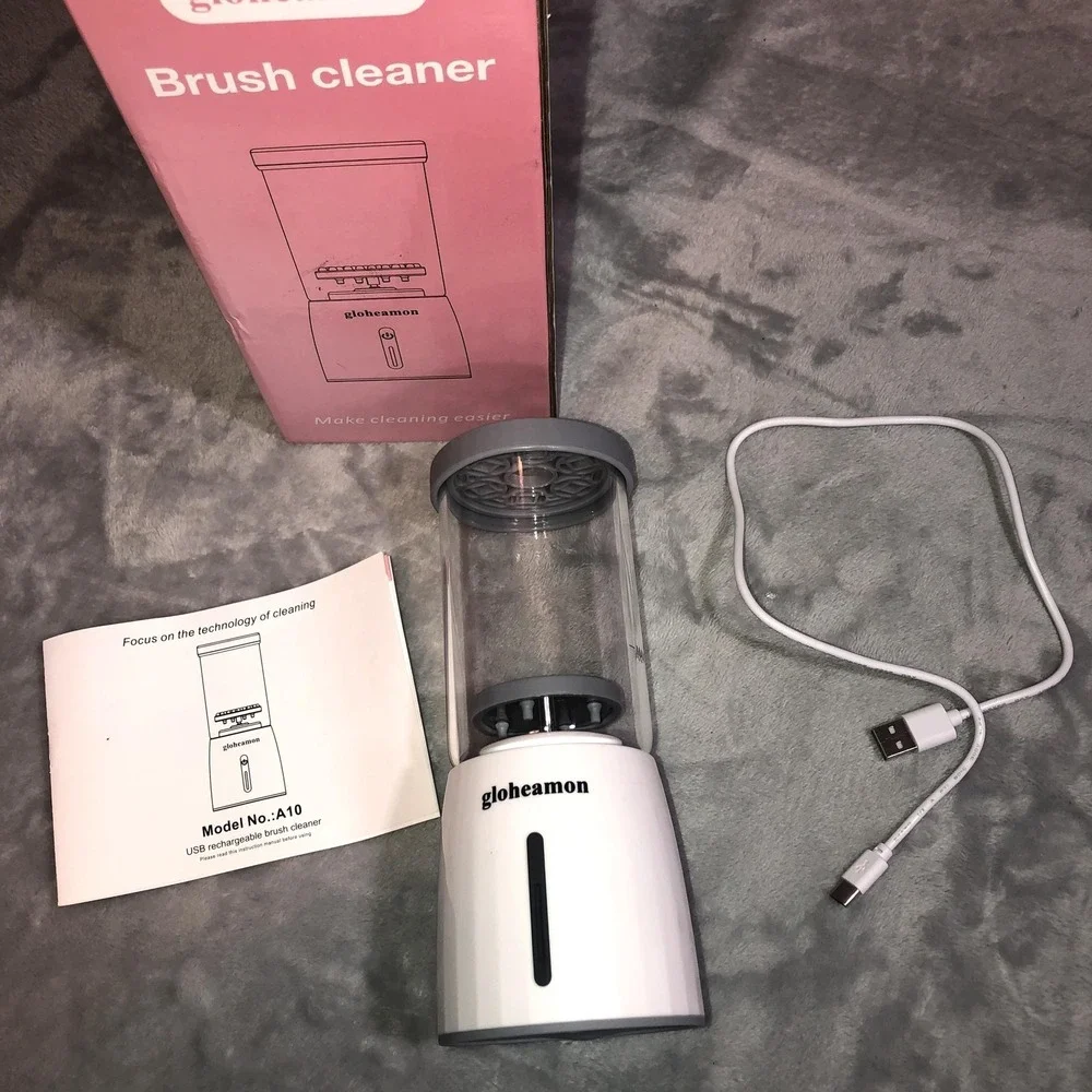 gloheamon A10 Electric Makeup Brush & Sponge Cleaner USB Rechargeable 350ml Box
